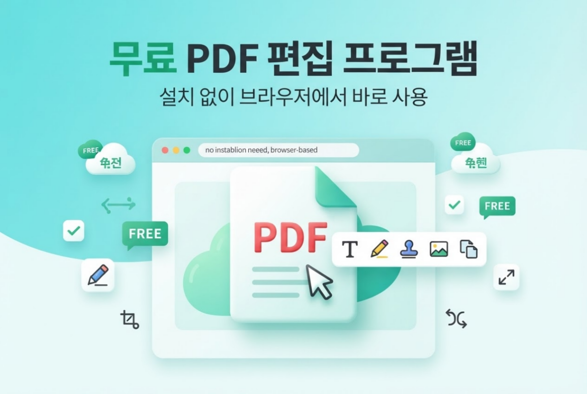 무료 pfd 편집 프로그램 안내 이미지
