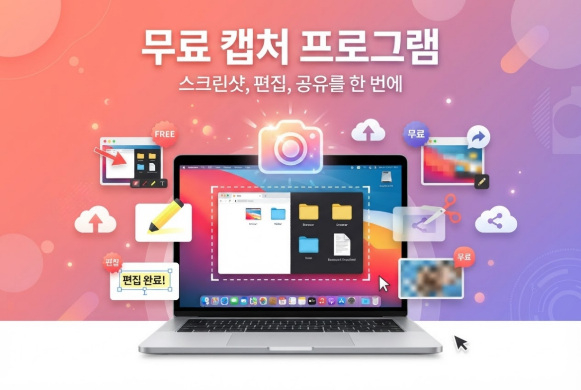 무료캡쳐프로그램 안내 이미지